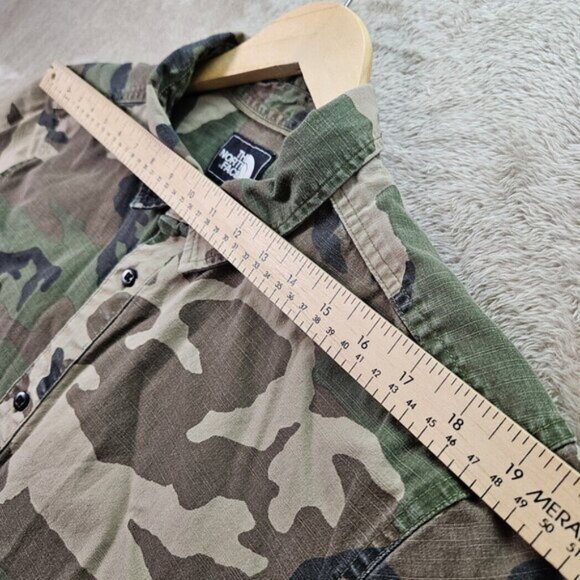 The North Face Camo Button-Down Shirt Sz L Tactical Combat Outdoor Hiking Trail - Picture 5 of 10